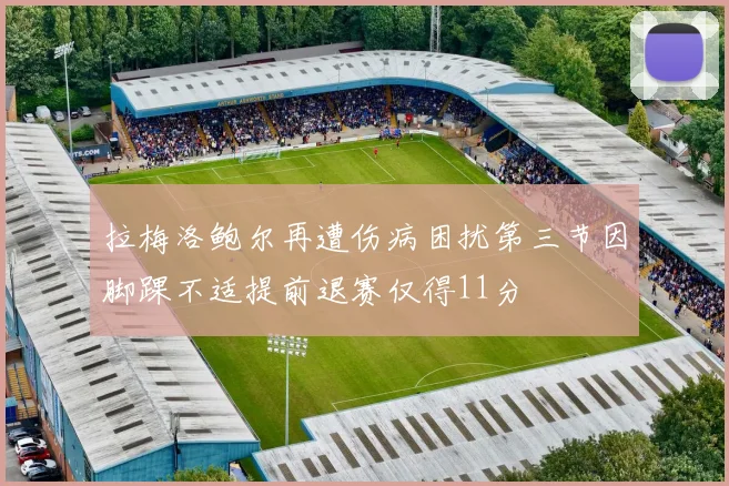 拉梅洛鲍尔再遭伤病困扰第三节因脚踝不适提前退赛仅得11分